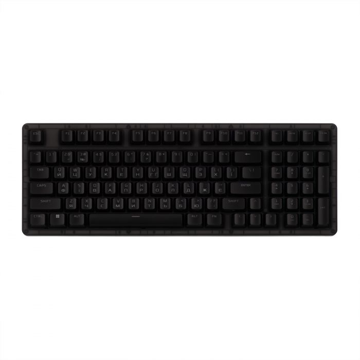 Клавіатура механічна HyperX Alloy Origins 2 1800 103key, Red, USB-A, Hot-Swap, EN/UA, RGB, чорний