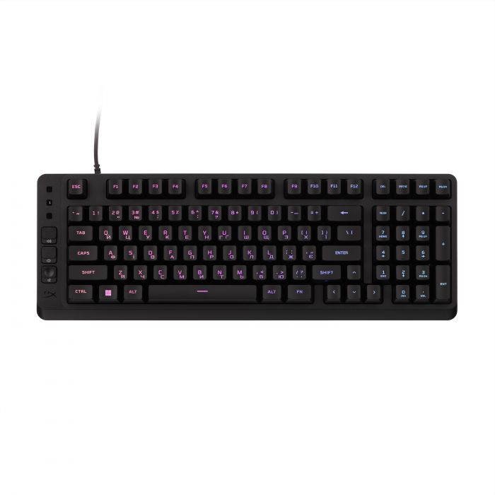 Клавіатура мембранна HyperX Alloy Origins EVE 1800 99key, Red, USB-A, EN/UA, RGB, чорний