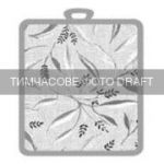 Прихватка ARDESTO Grey leaves 18х20см, 100% поліестер, cірий