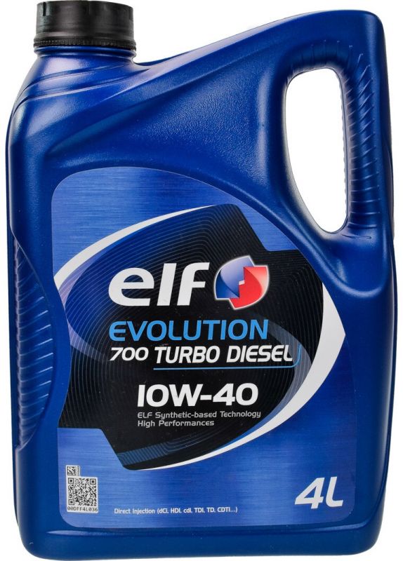Олива моторна ELF Evolution 700 Turbo Diesel 10W-40 4л (12-4 TD) (194862)