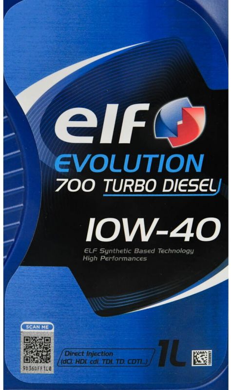 Олива моторна ELF Evolution 700 Turbo Diesel 10W-40 1л (12-1 TD) (214126)