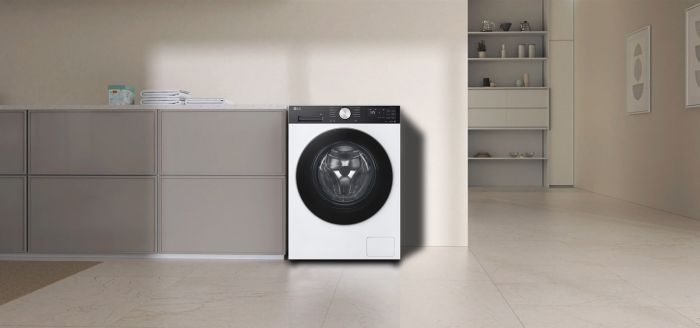 Пральна машина LG фронтальна, 9кг, 1200, A, 48см, дисплей, пара, інвертор, білий