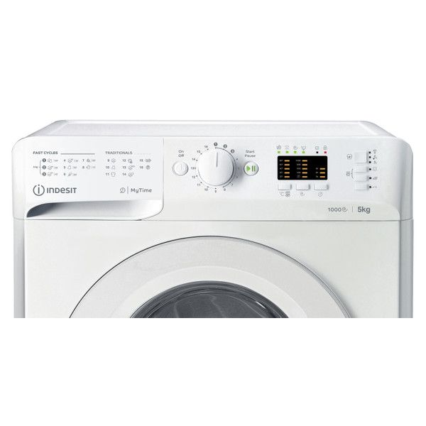 Пральна машина Indesit фронтальна, 5кг, 1000, A++, 43см, білий