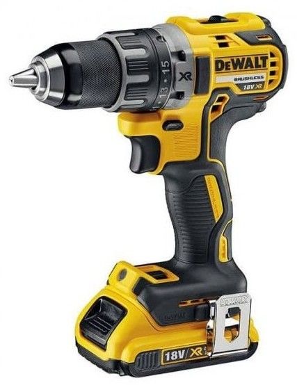 Шурупокрут-дриль акумуляторний DeWALT XR Li-Ion 18В акб 2х2А·год 70Нм 550-2000об/хв кейс, ЗП 1.5кг