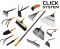 Держак короткий Neo Tools, 150мм, система NEO Click, пластик