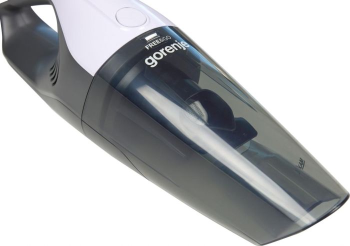 Пилосос Gorenje автомоб, 100Вт, конт пил-0.5л, зарядна станція, автон. робота до 20хв, мікрофільтр, дод.насадки-3 шт, чорний