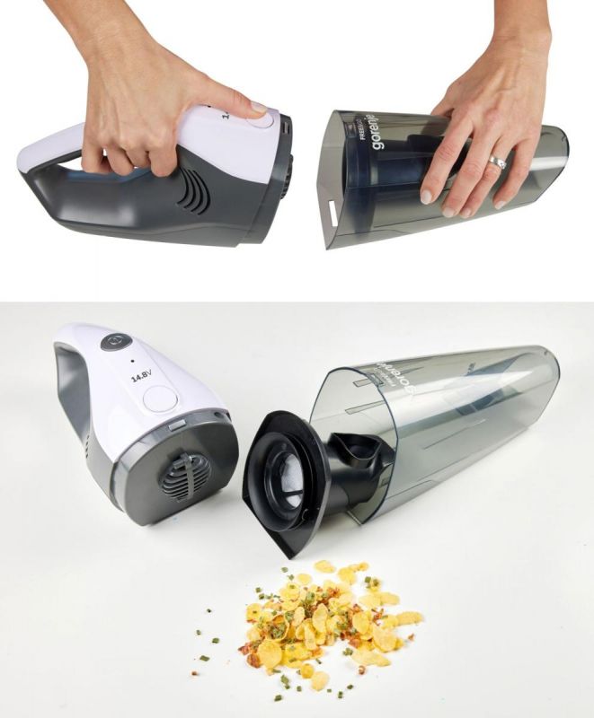 Пилосос Gorenje автомоб, 100Вт, конт пил-0.5л, зарядна станція, автон. робота до 20хв, мікрофільтр, дод.насадки-3 шт, чорний