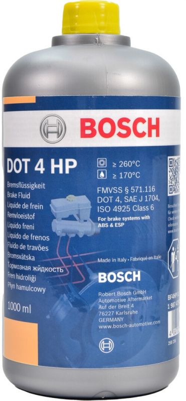 Гальмівна рідина Bosch DOT-4 HP 1л (1 987 479 113)