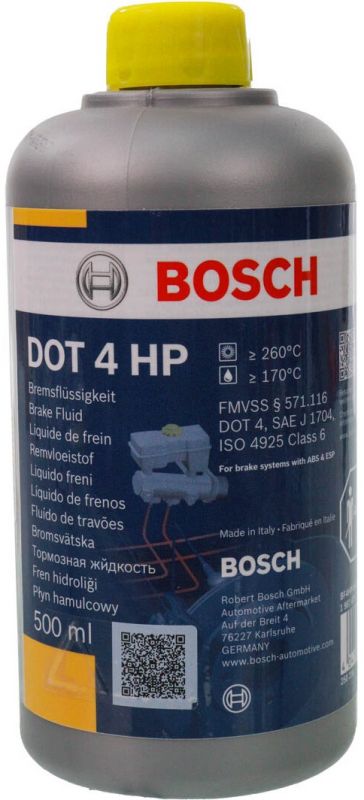 Гальмівна рідина Bosch DOT-4 HP 0.5л (1 987 479 112)