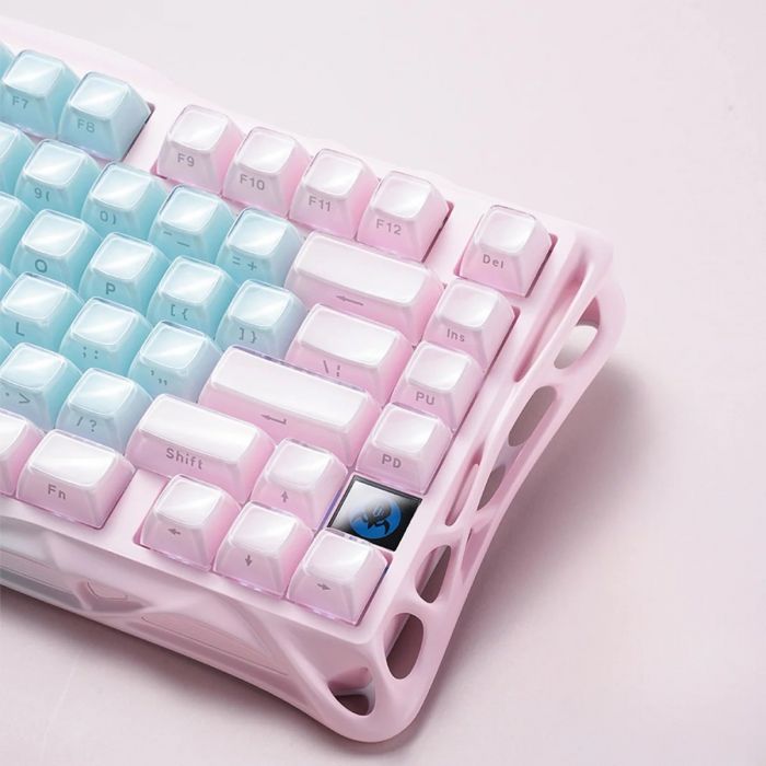 Клавіатура механічна GravaStar Mercury K1 Lite 80keys, GravaStar x BSUN Grey, BT/WL/USB, Aurora Mist