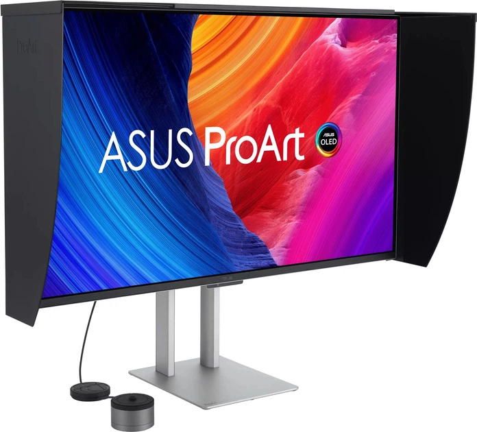 Монітор Asus 31.5" ProArt OLED PA32UCDMR-K HDMI, DP, USB-C, 2xThunderbolt, USB, MM, QD-OLED, 3840x2160, 240Hz, 0.1ms, DCI-P3 99%, Pivot, HDR400