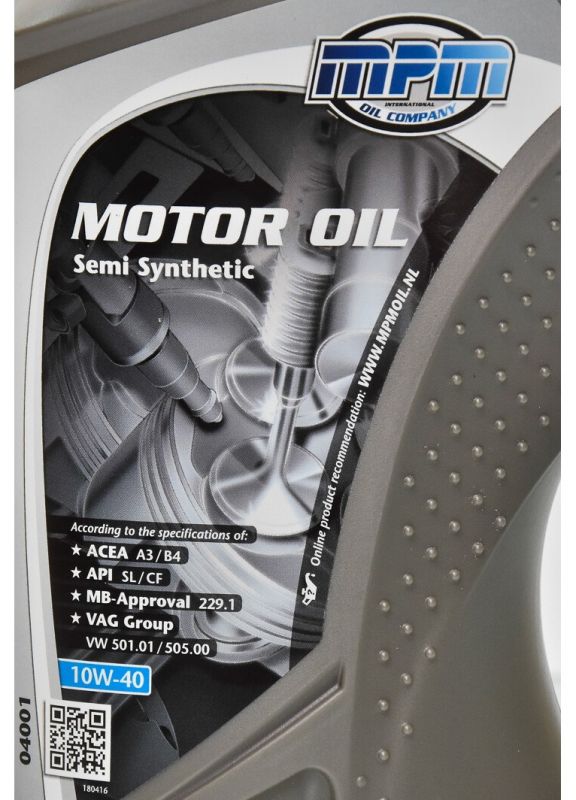 Олива моторна MPM Semi Synthetic 10W-40 1л (04001)