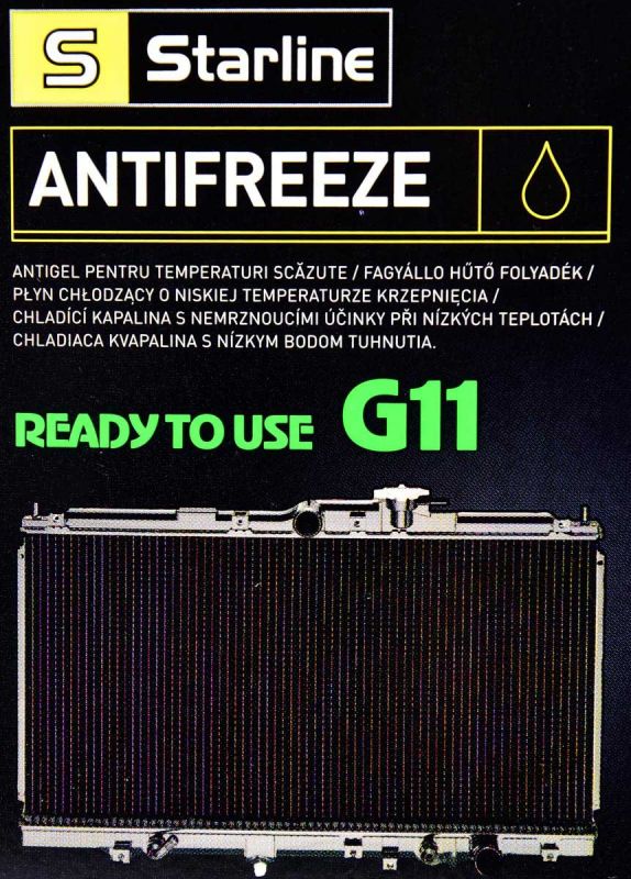 Антифриз Starline Ready to Use G-11  зелений -40°C 4л (ANTIFREEZE GREEN 4)