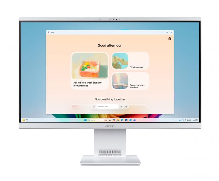 Комп'ютер персональний моноблок Acer Aspire S27B-UGMTL-U 27" FHD, Intel U5-115U, 16GB, F1TB, UMA, WiFi, кл+м, Lin, білий