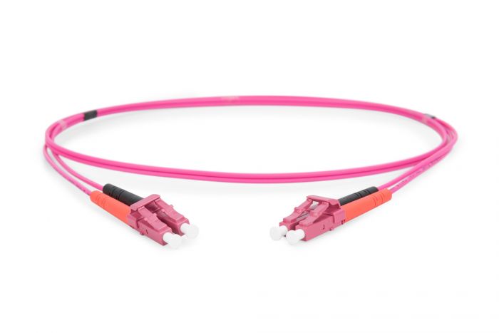 Патч-корд волоконно-оптичний DIGITUS LC/UPC-LC/UPC, 50/125, MM, OM4, duplex, 2м