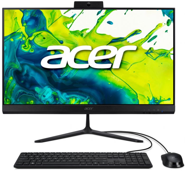 Комп'ютер персональний моноблок Acer Aspire C24-2G 23.8" FHD, Intel 5-120U, 32GB, F1T, UMA, WiFi, кл+м, без ОС, чорний