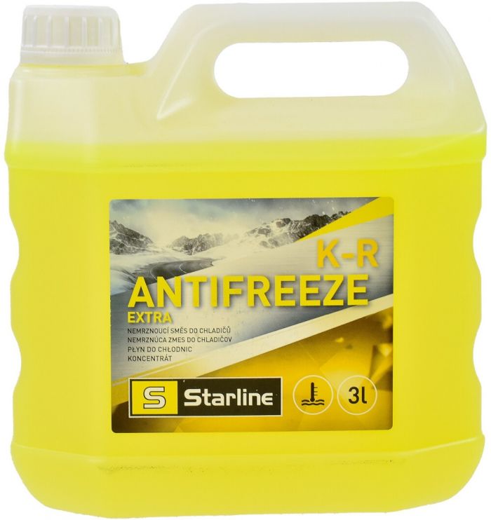 Антифриз Starline Extra KR концентрат жовтий -74°C 3л (NA KR-3)