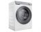 Пральна машина Haier фронтальна, 9кг, 1400, B, 45.2см, дисплей, пара, інвертор, люк сірий, прямий привід, білий