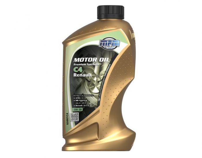 Олива моторна MPM Premium Synthetic C4 Renault 5W-30 1л (05001C4)