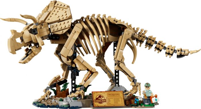 Конструктор LEGO Jurassic World Скамянілості динозаврів: трицератопс