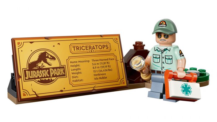 Конструктор LEGO Jurassic World Скамянілості динозаврів: трицератопс