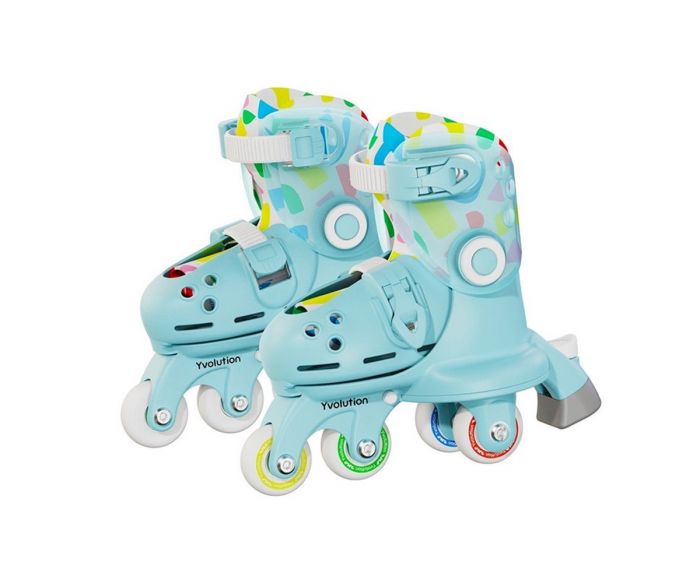 Роликові ковзани Yvolution Twista, розмір 24-28, блакитний