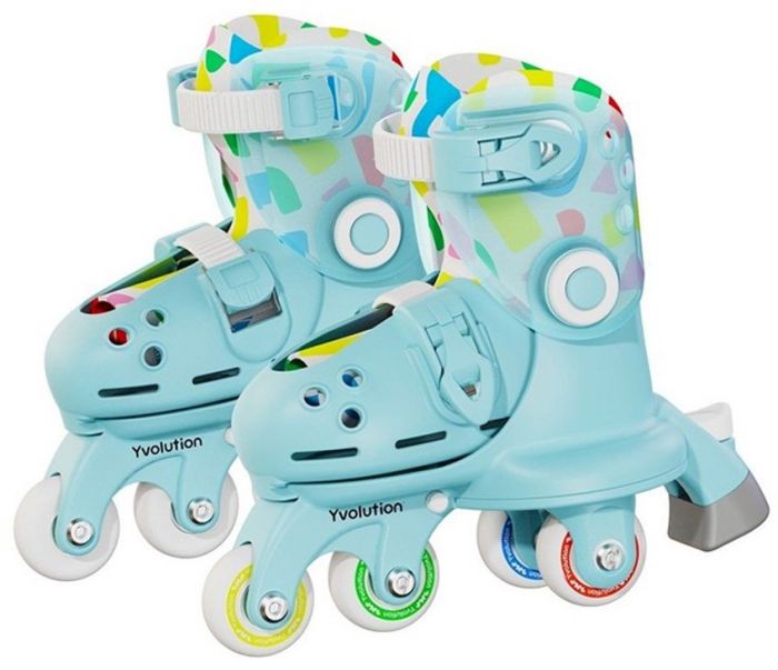 Роликові ковзани Yvolution Twista, розмір 24-28, блакитний