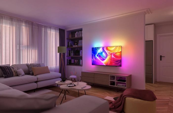 Телевізор 43" Philips QLED 4K 144Hz Smart Titan OS Black Ambilight
