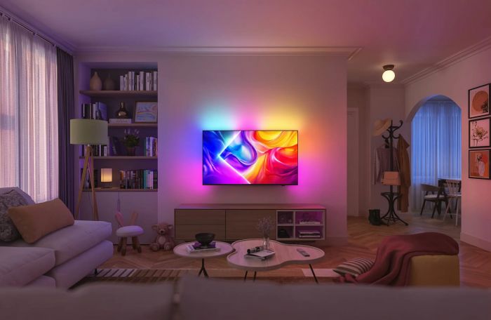 Телевізор 43" Philips QLED 4K 144Hz Smart Titan OS Black Ambilight