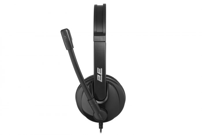 Гарнітура ПК стерео On-ear 2E CH12 USB, omni-mic, 2м, чорний