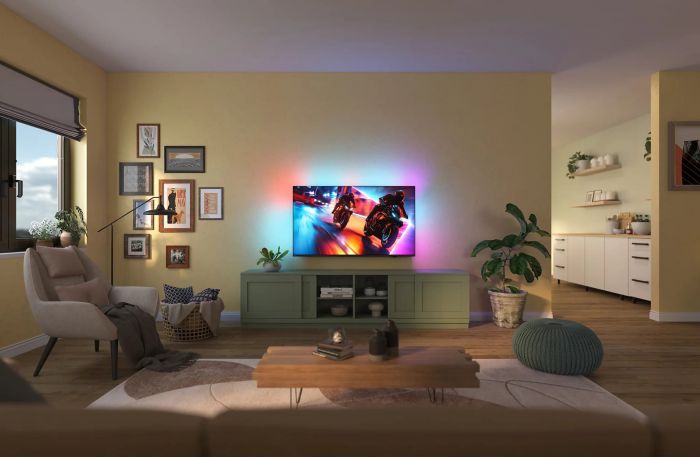Телевізор 65" Philips MiniLED 4K 144Hz Smart Titan OS Black Ambilight