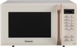 Мікрохвильова піч Panasonic, 25л, сенсор.керув., 800Вт, РК дисплей, молочний