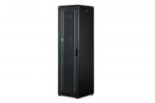 Шафа DIGITUS 19", 42U, Network Unique, перфоровані двері, 600x800 мм, 1200кг максимально, чорна