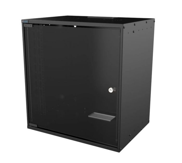 Шафа MIRSAN 19", 12U, SOHO, 535x400 мм, максимально 30 кг, чорна