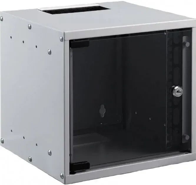 Шафа MIRSAN 10", 6U, SOHO, 306x300 мм, максимально 30 кг, сіра