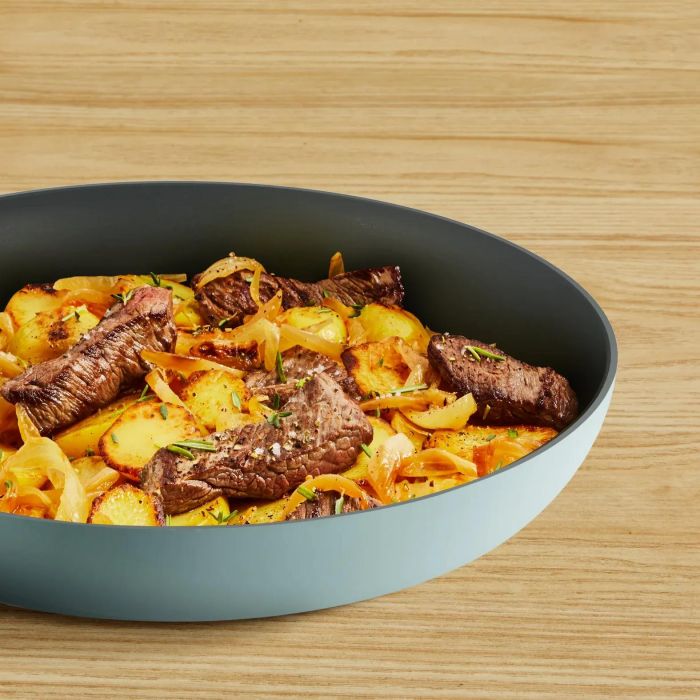 Сковорода Tefal Halo EUCALYPTUS, 24см, алюміній, бакеліт, сірий