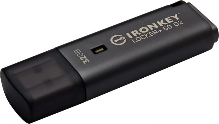 Накопичувач Kingston   32GB USB 3.2 Type-A Gen1 IronKey Locker+ 50 G2