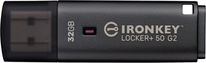 Накопичувач Kingston   32GB USB 3.2 Type-A Gen1 IronKey Locker+ 50 G2