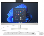 Комп'ютер персональний моноблок HP 240-G10 23.8" FHD IPS AG, Intel U7-155U, 16GB, F512GB, UMA, WiFi, кл+м, 2р, DOS, білий