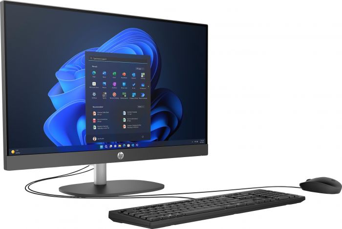 Комп'ютер персональний моноблок HP 240-G10 23.8" FHD IPS AG, Intel i7-1355U, 16GB, F512GB, UMA, WiFi, кл+м, 2р, DOS, чорний