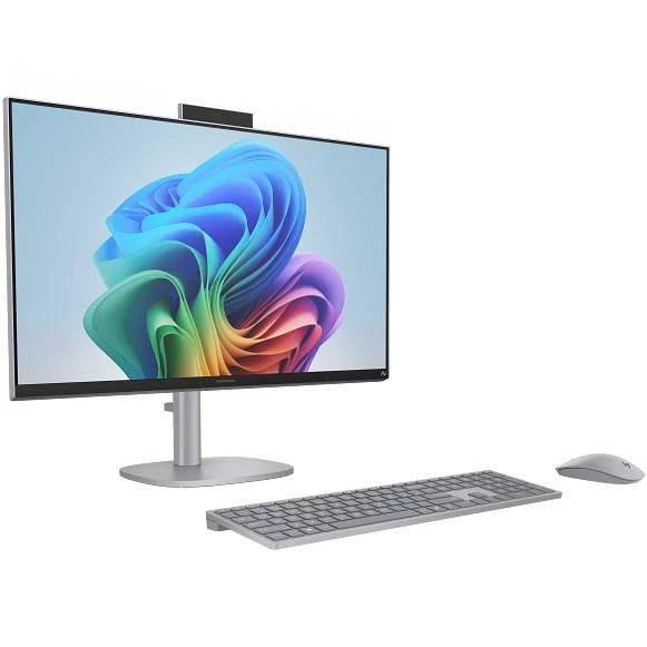 Комп'ютер персональний моноблок HP OmniStudio X 27" UHD IPS, Intel U7-256V, 16GB, F1TB, UMA, WiFi, кл+м, Win11, сріблястий
