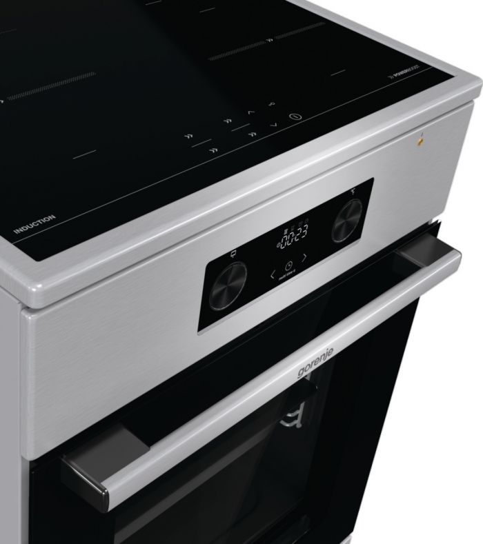 Плита Gorenje електрична індукційна, 70л, 50x60см, дисплей, IconLed, нерж