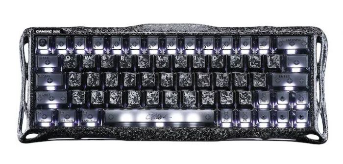 Клавіатура магнітна GravaStar Mercury V60 Pro 60keys, UFO Magnetic Gaming, 8K, USB-A, RGB, Cyber Frost Black