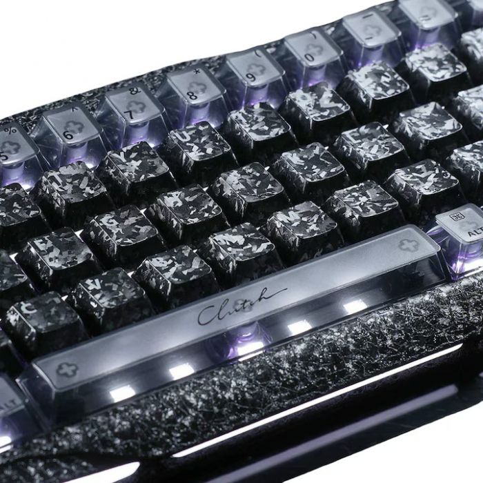 Клавіатура магнітна GravaStar Mercury V60 Pro 60keys, UFO Magnetic Gaming, 8K, USB-A, RGB, Cyber Frost Black