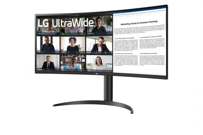 Монітор LG 34" 34WR55QK-B 2xHDMI, DP, USB-C, Audio, VA, 3440x1440, 100Hz, CURVED, sRGB 99%, HAS, HDR10