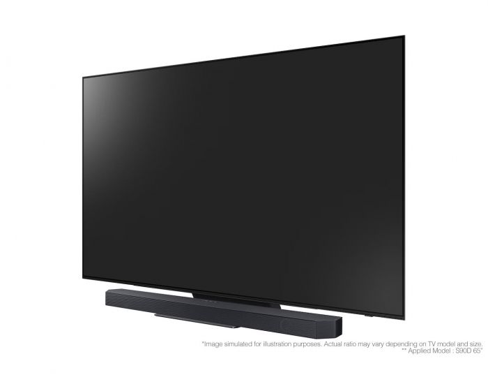 Саундбар Samsung HW-Q600H 380Вт, 3.1.2, BT, HDMI-eARC, Wi-Fi, саб, Dolby Atmos, чорний