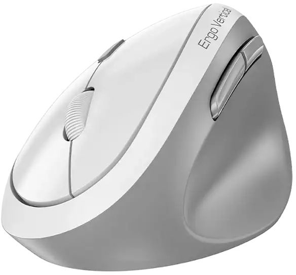 Миша Genius Ergo 8350S, Silent, AI, WL/BT, біло-сірий
