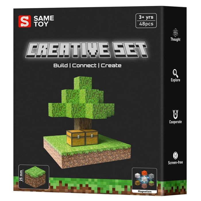 Магнітний конструктор Same Toy Creative Set Skyblock 48ел