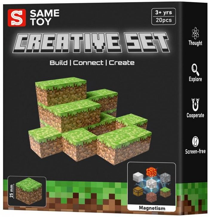 Магнітний конструктор Same Toy Creative Set Grass 20ел