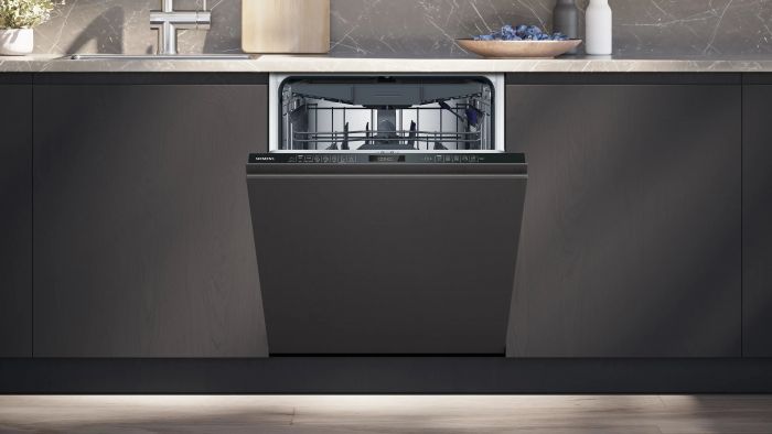 Посудомийна машина Siemens вбудована, 14компл., A, 60см, дисплей, 3й кошик, білий